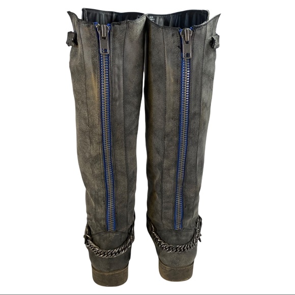 Madden Girl Charcoal Caanyon Boots Knee High - Picture 6 of 14